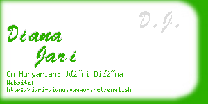 diana jari business card